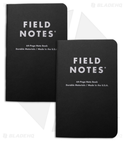Field Notes Pitch Black Ruled 2-Pack (4.75" x 7.5") FN-36