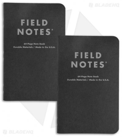 Field Notes Pitch Black Ruled Paper 2-Pack (5.50" x 3.50") FN-34