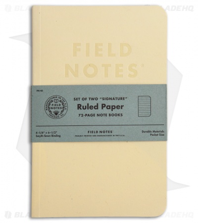 Field Notes Signature Sketch Book 2-Pack Ruled (Cream) FN-43