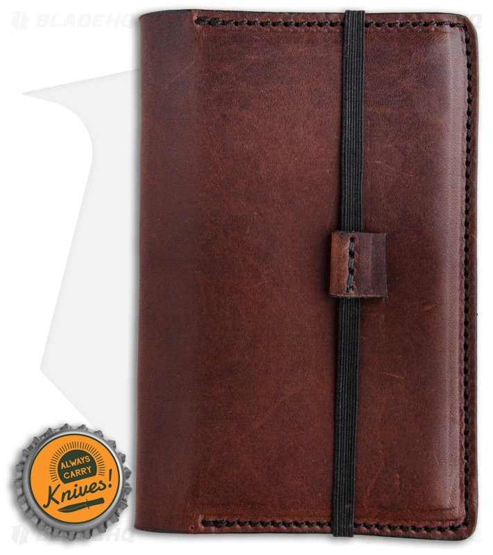 Greg Stevens Design Field Notes Coffee Leather/Black Cover w/ 3 Notebooks 