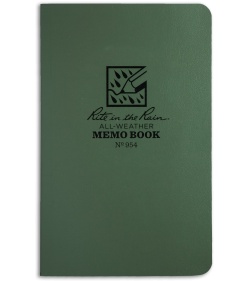 Rite In The Rain Field Flex Pocket Memo 3.5" x 5" Notebook (Green) #954 