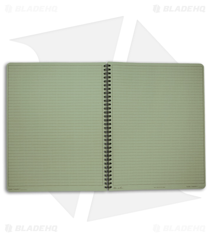 Rite In The Rain Maxi Side Spiral 8.5" x 11" Notebook (Green) #973-MX