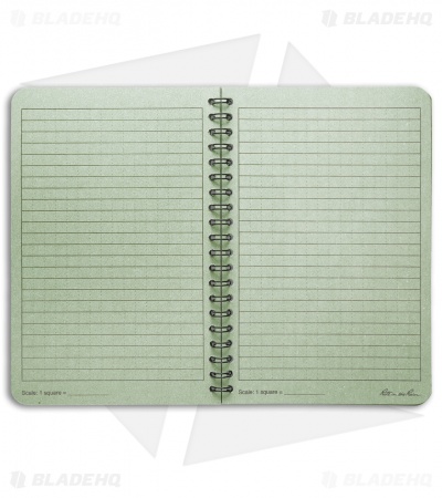 Rite In The Rain Side Spiral 4.5" x 7" Notebook (Green) #973