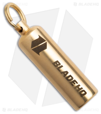 Brass Warhead Cylinder Lighter Flat Bottom - Watertight 