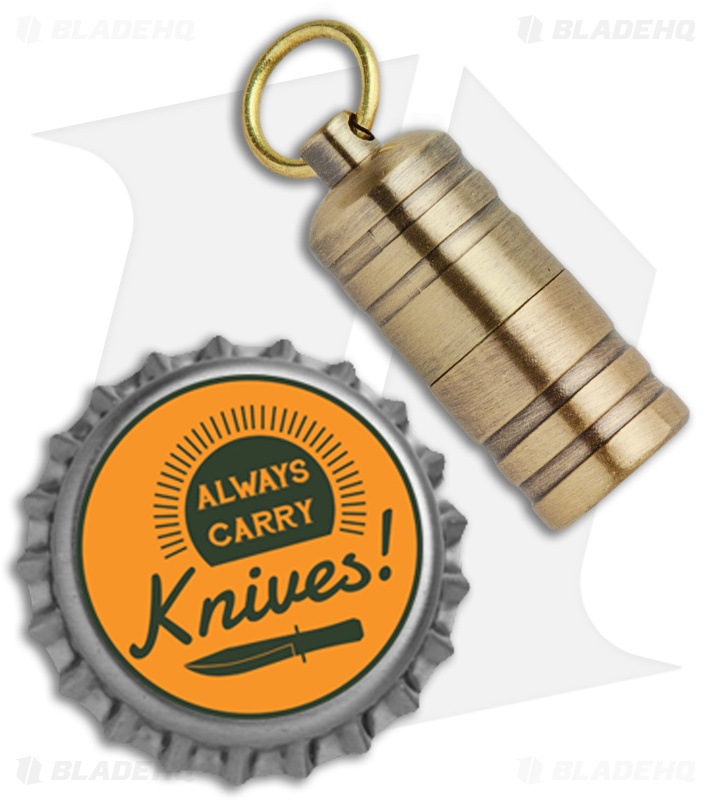 Mini Keg Peanut Lighter - Brass Finish