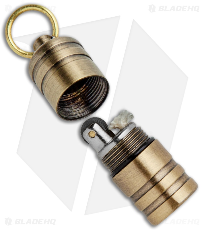 Mini Keg Peanut Lighter - Brass Finish