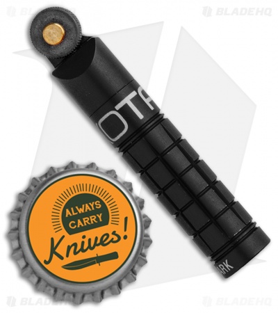 Exotac nanoSpark Waterproof Firestarter Black Aluminum