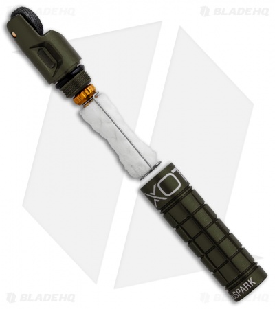 Exotac nanoSpark Waterproof Firestarter OD Green Aluminum