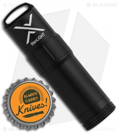 Exotac titanLight Waterproof Lighter Black Aluminum