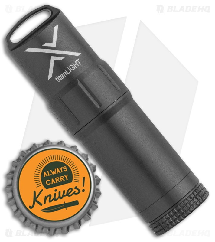Exotac titanLight - Waterproof Lighter | Gunmetal | Blade HQ