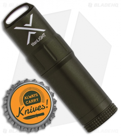 Exotac titanLight Waterproof Lighter OD Green Aluminum