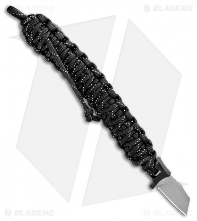 Outdoor Edge ParaSpark Survival Bracelet Knife Black (1.37" Stonewash)