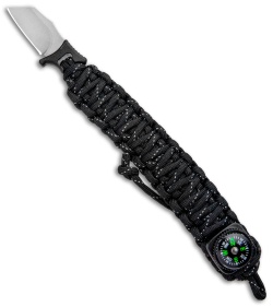 Outdoor Edge ParaSpark Survival Bracelet Knife Black (1.37" Stonewash)