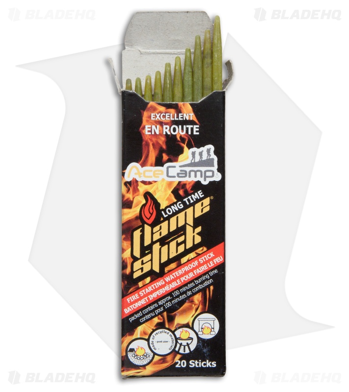  Ace Camp Flamesticks Firestarter (Pack of 20)