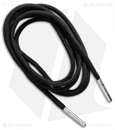 Wasatch Outdoors Survival Paracord Hoodie Cord w/ Tinder & Fishing Line (Black) 