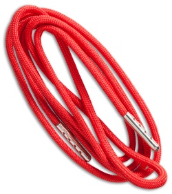 Wasatch Outdoors Survival Fire Starter Paracord Hoodie Cord (Red) 