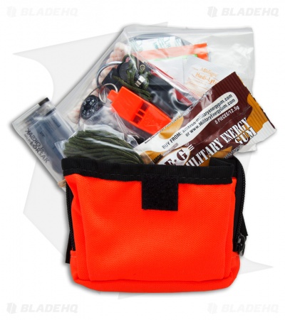 ESEE RAT Cutlery BASIC Survival / E&E Pocket Kit Emergency w/ Orange Bag