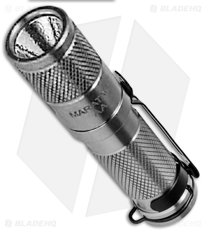 Maratac Polished Titanium AA LED Flashlight REV 1 (205 Lumens)