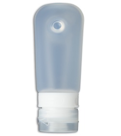 Human Gear GoToob 2 oz. Squeezable Travel Tube w/ Suction Cup (Clear) HUM0104