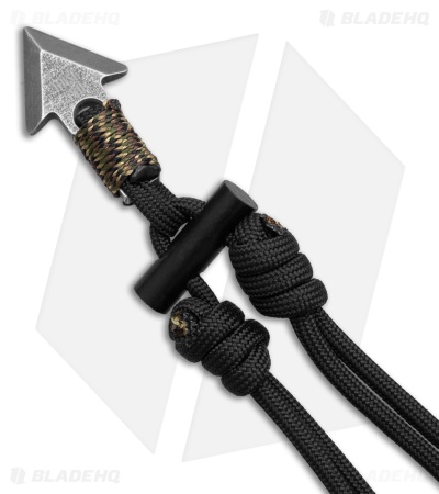 Base 550 Paracord Studio Örvar (Arrow) Survival Necklace SS - Blk/Camo Cord