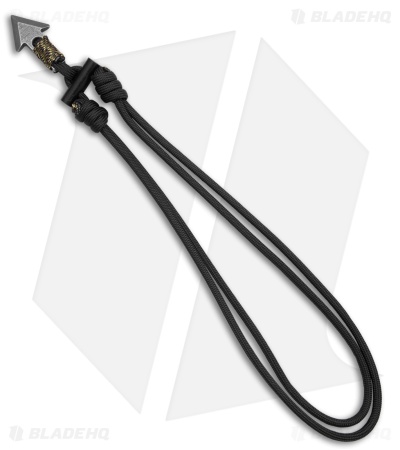 Base 550 Paracord Studio Örvar (Arrow) Survival Necklace SS - Blk/Camo Cord