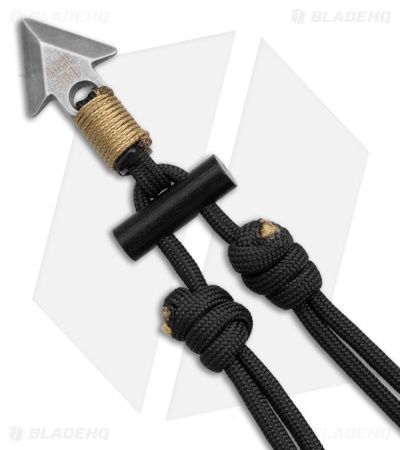 Base 550 Paracord Studio Örvar (Arrow) Survival Necklace SS - Blk/Tan Cord