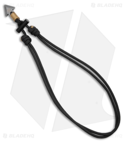 Base 550 Paracord Studio Örvar (Arrow) Survival Necklace SS - Blk/Tan Cord