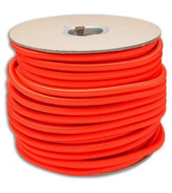 E.L. Wood Braiding 1/4" Nylon Shock Cord Neon Orange (100 Ft. ) USA 