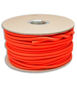 E.L. Wood Braiding 3/16" Nylon Shock Cord Neon Orange (100 Ft. ) USA 