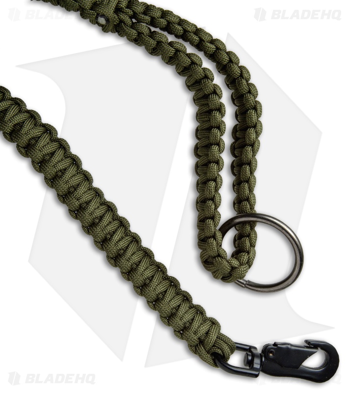 Stone River Gear 550 Paracord Dog Leash (Green/Black)