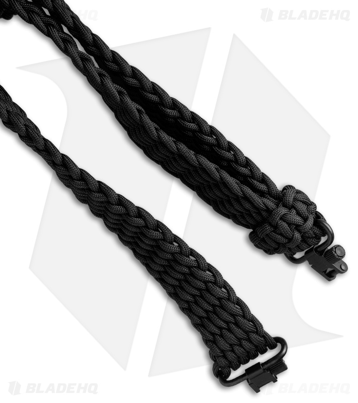 Stone River Gear 550  Paracord Rifle Sling - Black/Coyote Brown