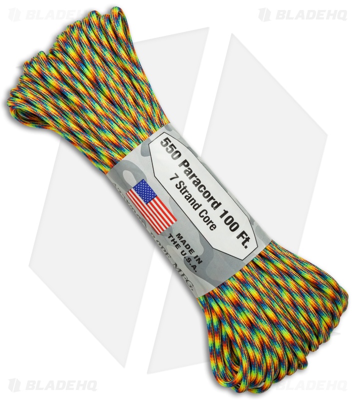 Atwood 550 Lb. Paracord 100 Ft. 7 Strand Core (Trippin') RG1075H
