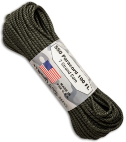 Atwood 550 Lb. Paracord 100 Ft. 7 Strand Core (Comanche)