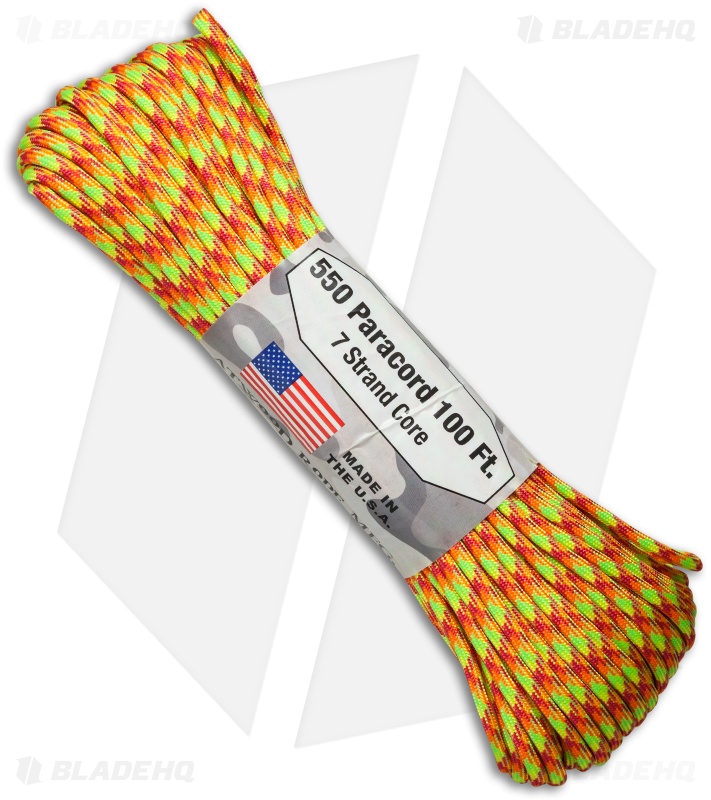 Atwood Rope 550 Lb. Paracord 100 Ft. 7 Strand Core (Star Burst) RG1069H