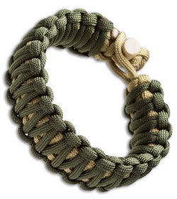 Klecker KLAX Paracord Bracelet - Green/Tan