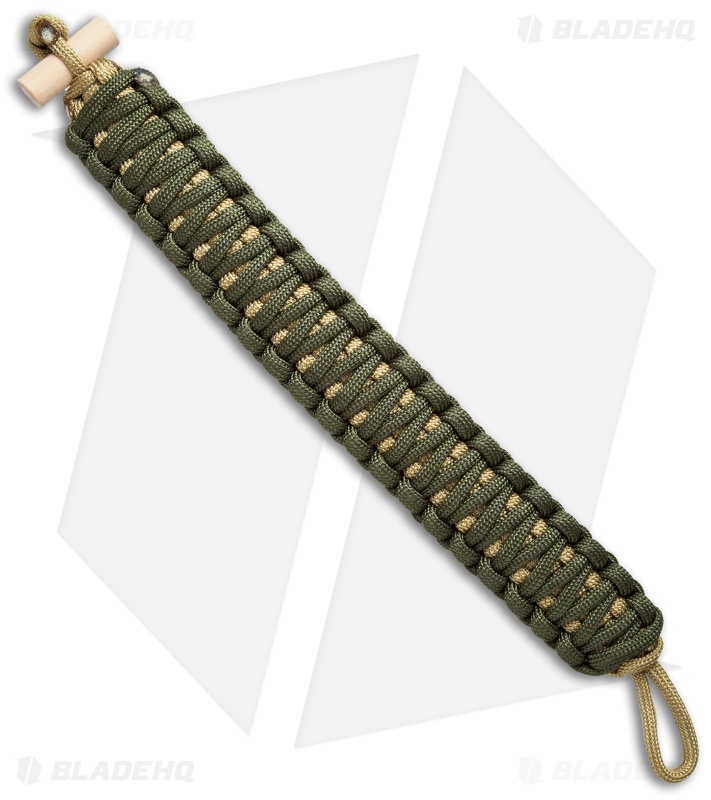 Klecker KLAX Paracord Bracelet - Green/Tan