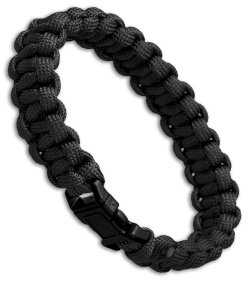 S.E. 7 Strand Survival Paracord Bracelet - Black