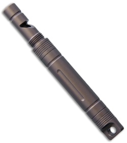 Bestechman BM05 Brown Titanium Whistle w/ Firestarter 