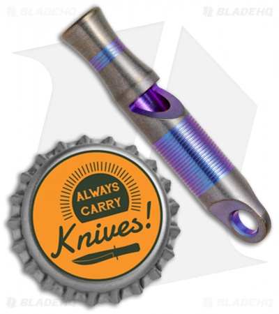 WE Knife Co. 120dB Titanium Whistle Blue A-05B