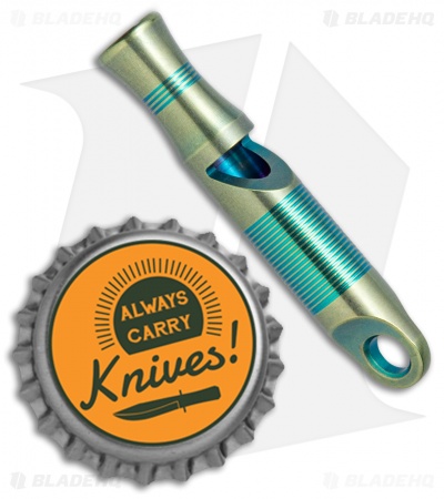 WE Knife Co. 120dB Titanium Whistle Green A-05C