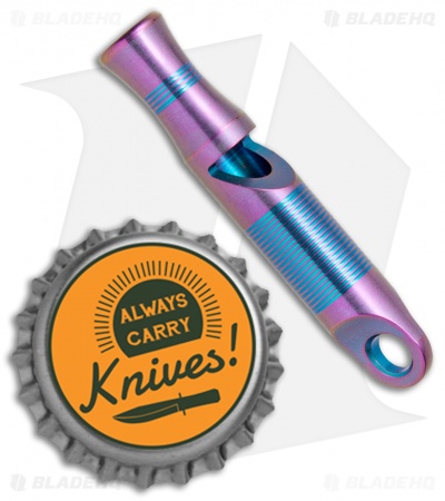 WE Knife Co. 120dB Titanium Whistle Purple/Blue  A-05A