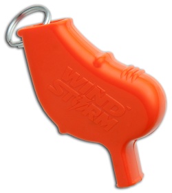 Wind Storm Personal Safety Whistle (Orange)