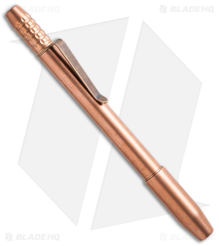 Ti2 Design TechLiner Shorty Pen w/ Clip - Copper + Bronze Clip AWC-C