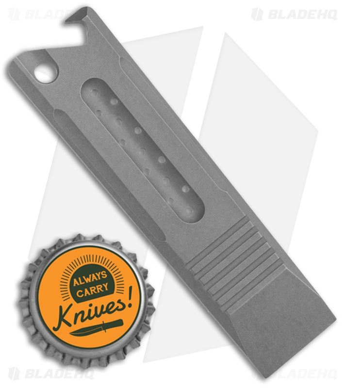 Lundquist Abrams Titanium Pry Bar Bead Blasted & Tumbled (3.75") 