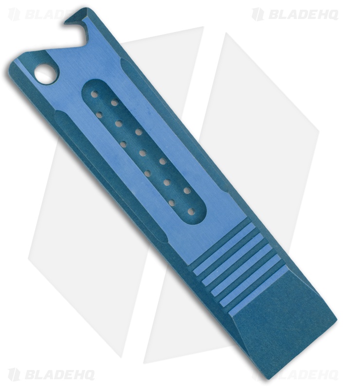 Lundquist Abrams Titanium Pry Bar Blue Anodized Two-Tone (3.75") 