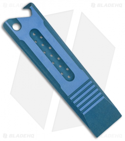 Lundquist Abrams Titanium Pry Bar Blue Anodized Two-Tone (3.75") 