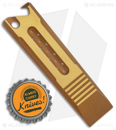 Lundquist Abrams Titanium Pry Bar Bronze Anodized Two-Tone (3.75") 