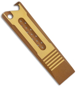 Lundquist Abrams Titanium Pry Bar Bronze Anodized Two-Tone (3.75")