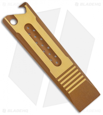 Lundquist Abrams Titanium Pry Bar Bronze Anodized Two-Tone (3.75") 