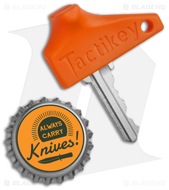 Tactikey Self-Defense Key Chain - Blaze Orange - Blade HQ
